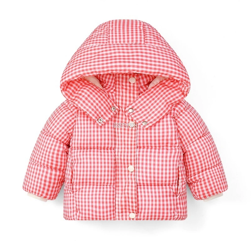 Дешёвая Детская куртка на хлопковом наполнителе с капюшоном |