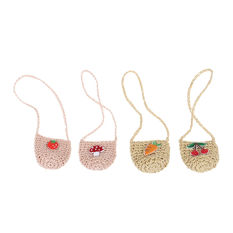 

Fashion 1/6 Doll Accessories Lady woven Bag Purse Accessories Dollhouse Kids Toy