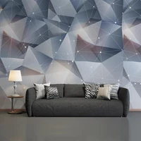 custom mural wallpaper 3d stereo triangle modern minimalist geometric line background wall fresco living room bedroom home decor