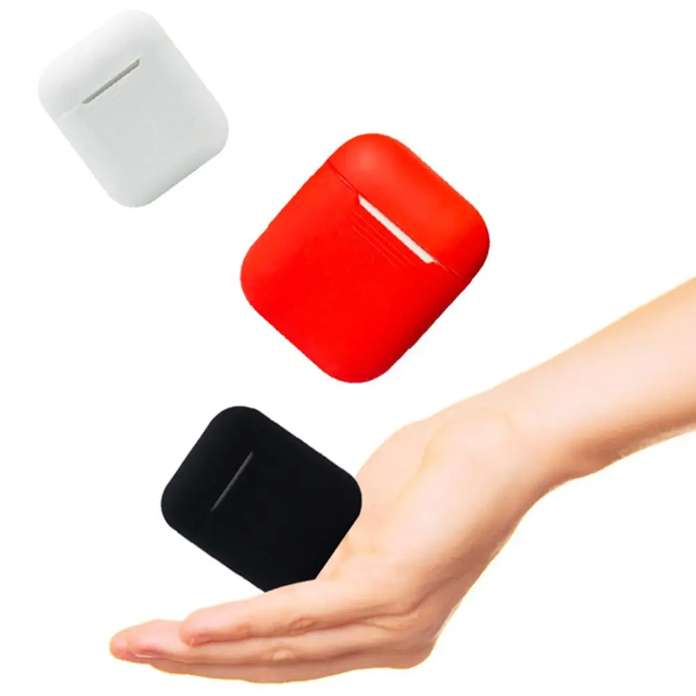 

Solid Color Dustproof Silicone Earphone Case Protective Cover for Apple Airpods