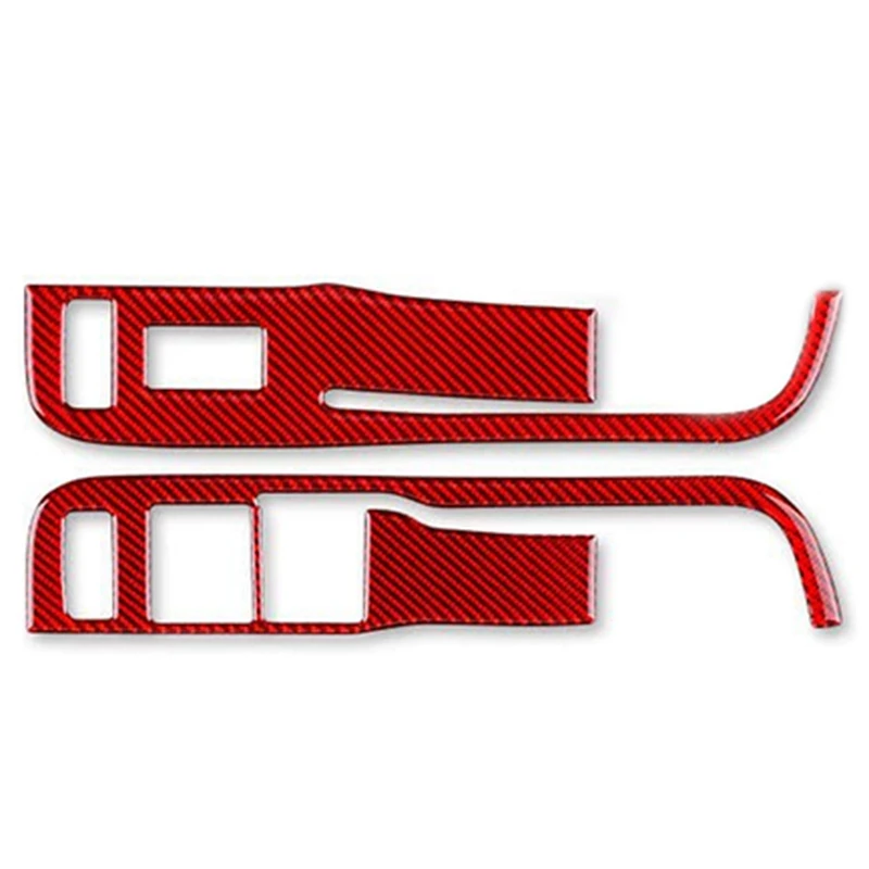 

Carbon Fiber Door Window Control Switch Panel Sticker Trim Decal for Chevrolet Camaro 2013-2015 Accessories