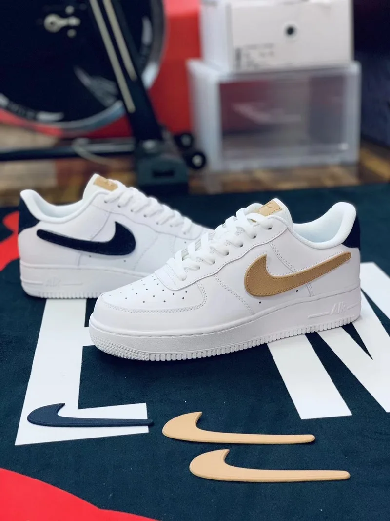 Кроссовки Nike Air Force 1 AF1 Shadow Velcro, низкая спортивная обувь  унисекс для скейтборда, бега, трёхцветные крючки - купить по выгодной цене  | AliExpress