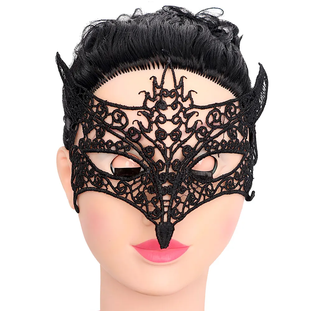 Лиса мода Сексуальная Черная кружевная маска на глаза наборы для бондажа