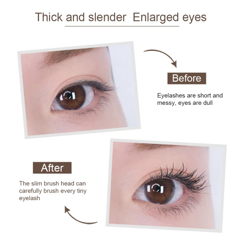 5мл пузырек из волокна тушь для ресниц Водонепроницаемый и легко сушить мягкой