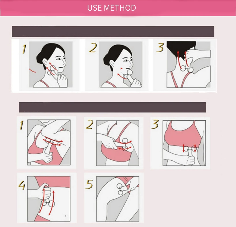 Daralis 3D роликовый массажер для лица компактный профессиональный тонкий вращение