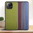Чехол для Xiaomi Mi 11 Ultra 11 Lite Pro с перекрестным узором из искусственной кожи Мягкий ТПУ твердый чехол для телефона funda для mi 11 pro Чехол capa