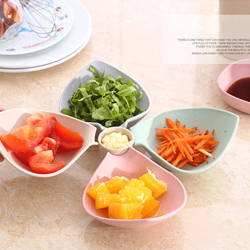 Еда соус блюдо приправленный бамбуковое волокно миска для перекуса маленькая