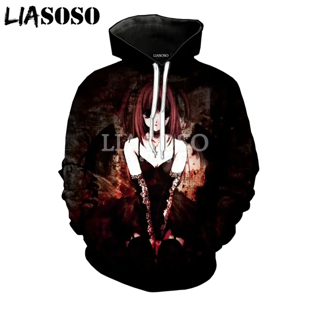 Новинка Модный свитшот liasao для мужчин и женщин толстовка с 3D-принтом аниме-Note