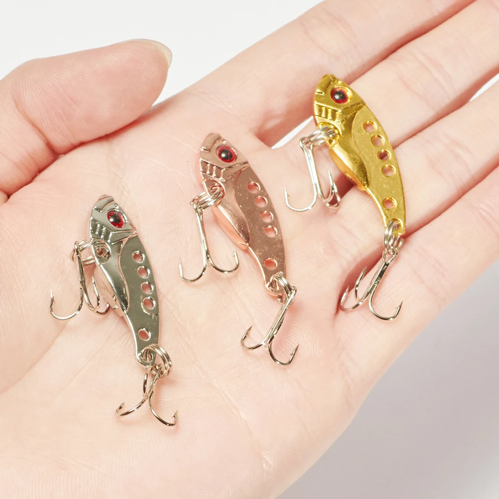 

3.8g/7g/11g Mini Artificial Fishing Lure Metal Hard Bait Vib Wobbler Diving Swivel Bait Fishin Lure Vibration Carp Swim Tackle