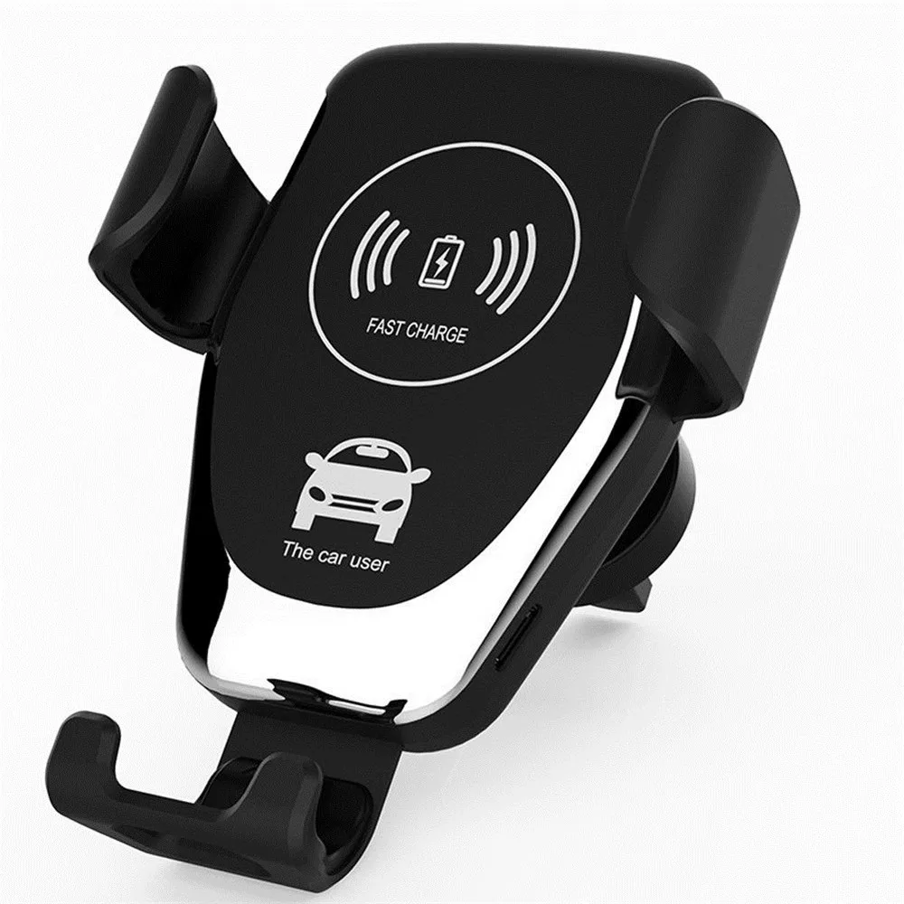 10w wireless intelligent fast qi car charger in car air vent mount bracket smart phone holder wireless quick vehicle charging free global shipping