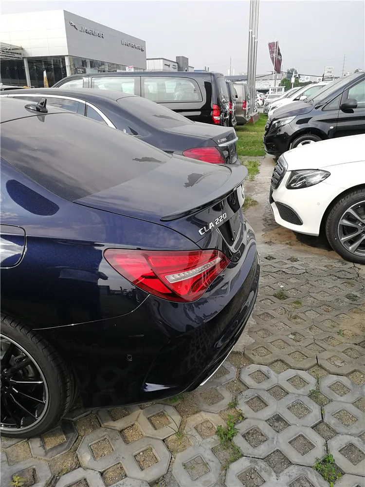 Спойлер для Mercedes Benz CLA W117 CLA220 250 180 2014 2017 спойлер из АБС пластика заднее крыло