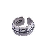 925 silver colour for men female fashion sterling thai silver colour open ring jewelry best gift