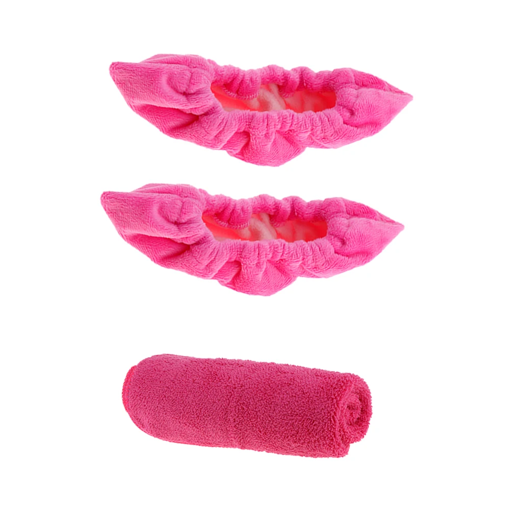 Махровые Чехлы для катания на коньках хоккея розовые|Хоккей льду и траве| |