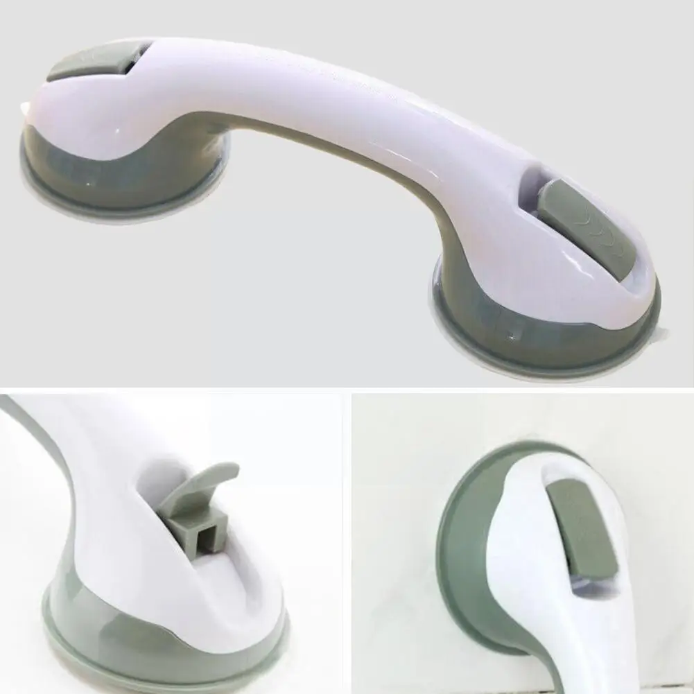 Противоскользящая Прочная ручка для ванной комнаты ванны всасывание двух