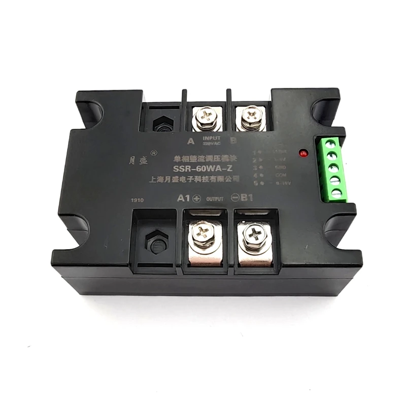 Однофазный выпрямитель модуль регулятора напряжения 60A аналоговый вход: 4-20 мА 0-10