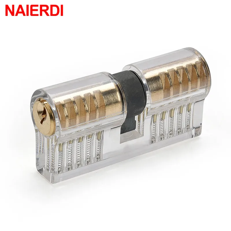 Прозрачный навесной замок NAIERDI с внутренним обзором для тренировок умными ключами|Замки| |