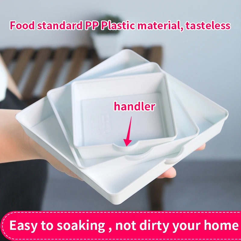 Meshpot 5 шт в упаковке толстый прямоугольная посуда поднос Пластик поддон