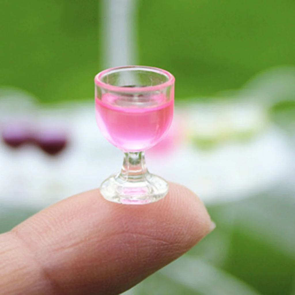 Набор из 10 штук миниатюрные бокалы для шампанского кукольный домик продукты