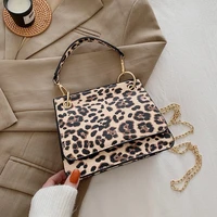 animal prints ladies handbag 2021 trend zebra leopard print chain shoulder luxury leather hard flap small crossbody shoulder bag