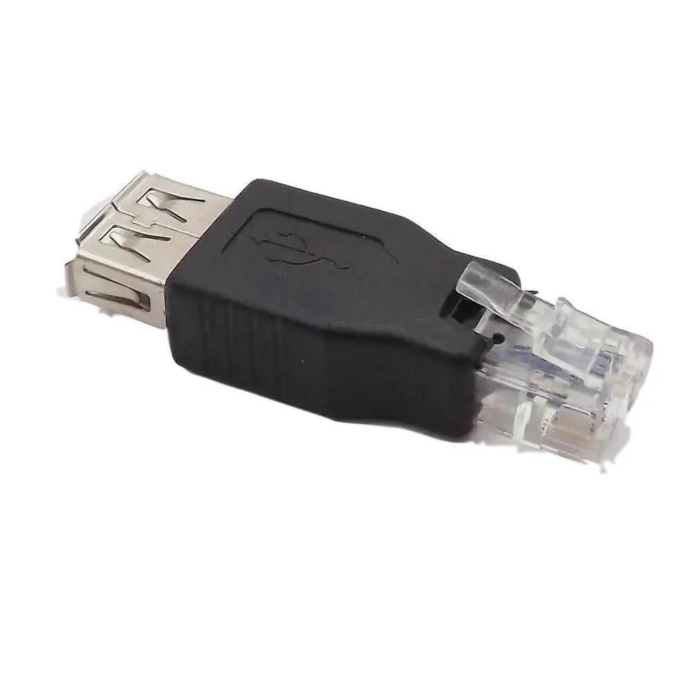 

USB 2.0 A Female To RJ11 4Pin 6P4C Male Ethernet Network Phone Connector Adapter
