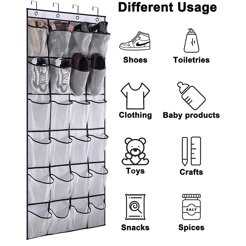 

Органайзер для обуви, 24 кармана, на дверь