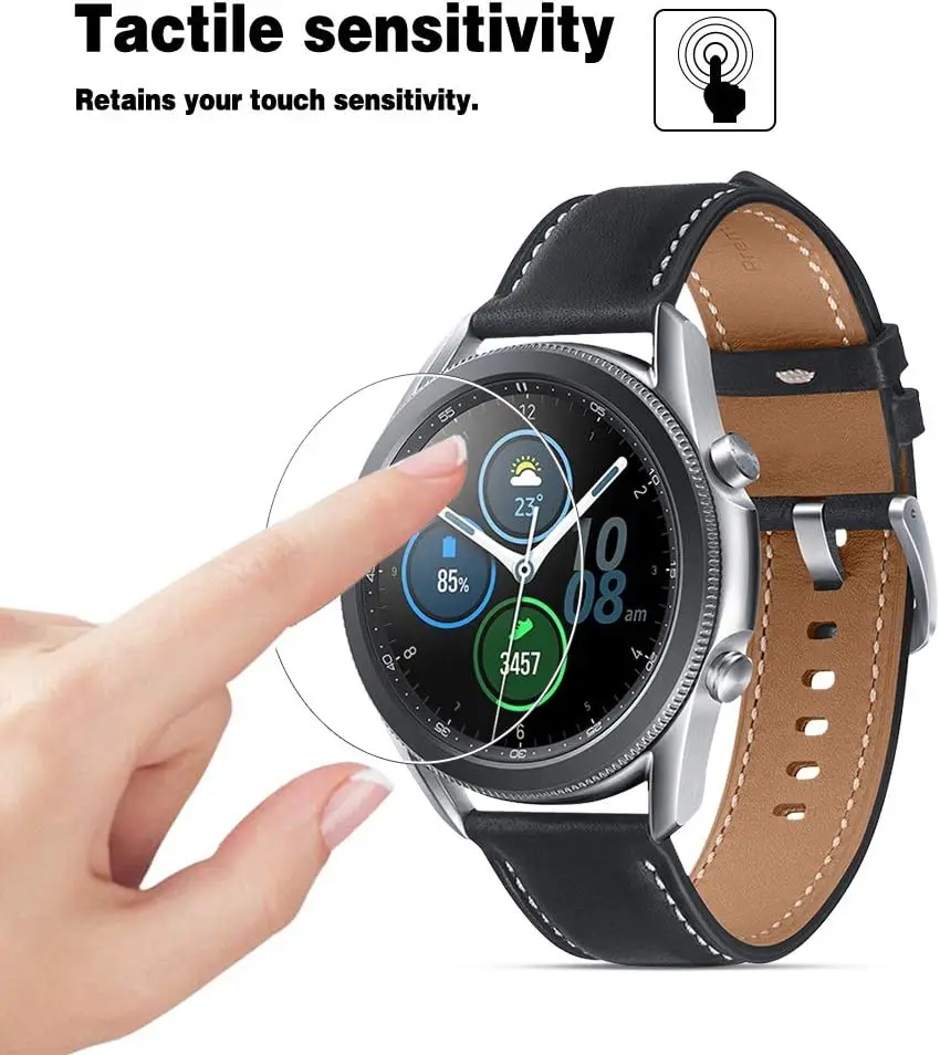 

5pcs HD tempered Glass For Samsung Galaxy Watch 3 41mm 45mm Screen Protector for Samsung Galaxy Watch 3 Smart Watch Glass Films