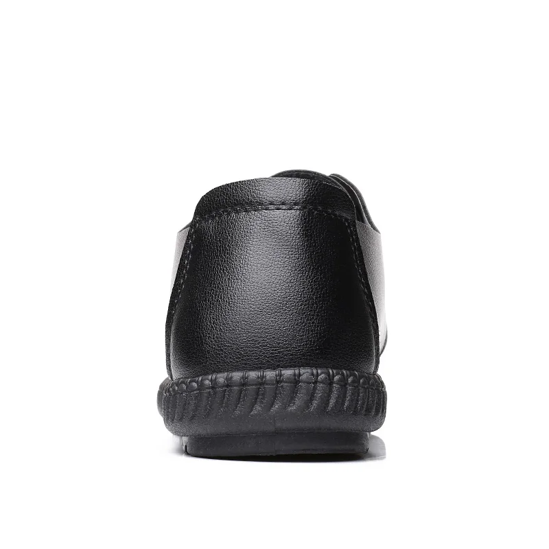 2020 Leather Shoes Men Fashion Casual Ligheweight Lace-up Footwear KITLELER Non-slip Moccasins Chaussure Homme | Обувь