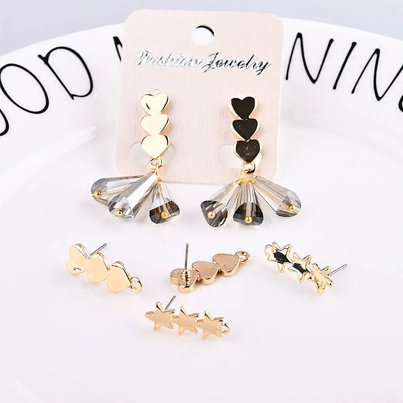 Сделай сам ручные аксессуары сердца любовь звезда висячие серьги