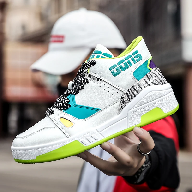 Мужская обувь для бега Яркие кроссовки модная Уличная удобная прогулочная