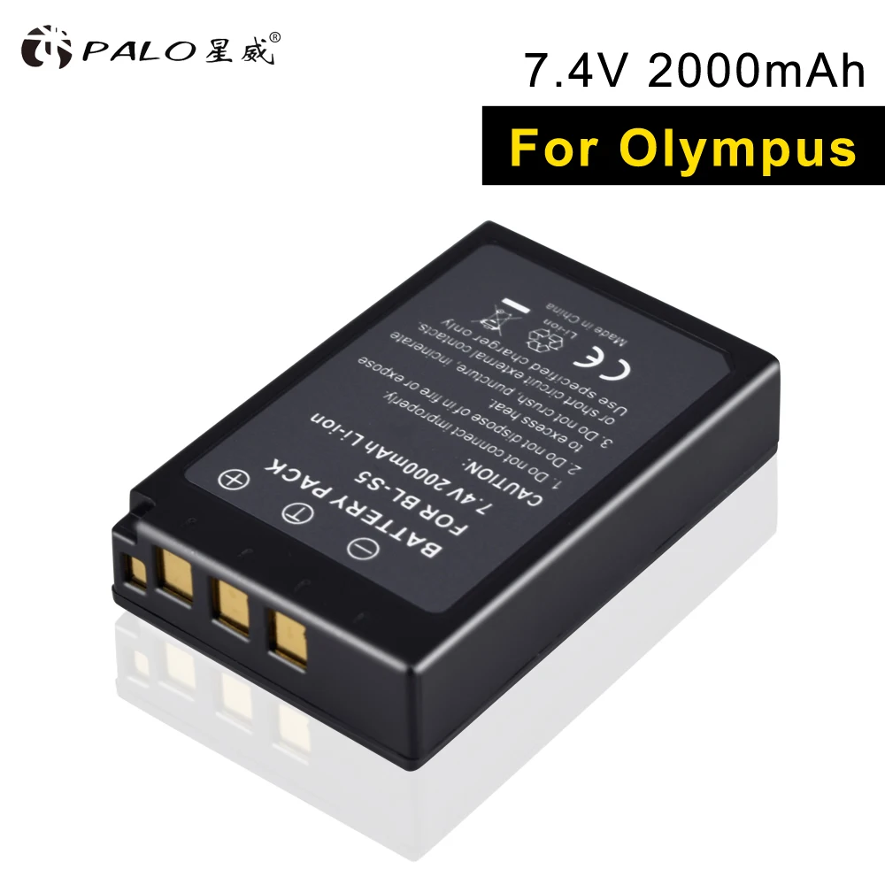 

PALO BL-S5 7.4V 2000mAh 1 pcs li-ion high-capacity camera battery applicable for olympus E-PL2 E-PL1S EPL2 EPL15 EP12 EPL5 ect