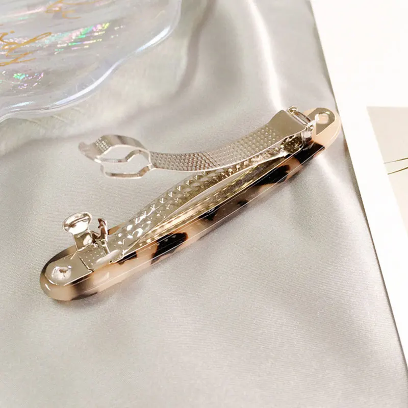 

Korean Acetate Leopard Hairpin Female Retro Vintage Seaside Clip Hairpin Side Japanese Clip Headdress