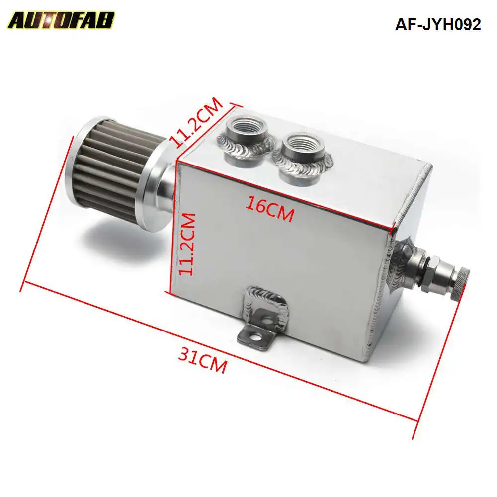 Autofab Racing 2L УНИВЕРСАЛЬНЫЙ маслоуловитель с высоким потоком дыхательным и
