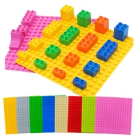 single sale large particle diy building block accessories colorful base plate compatible with kids toys for children gift