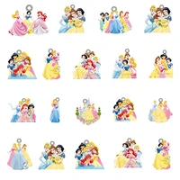 disney snow white ariel belle princesses cartoon charms epoxy resin pendants acrylic jewelry for diy making accessories prs21