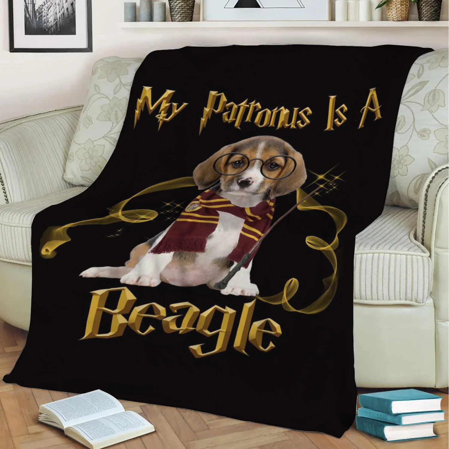 Beagle фланелевое одеяло с 3D принтом сохраняющее тепло диван Детское домашний Декор