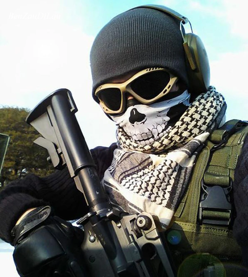 Мотоциклетная Спортивная маска с 3D черепом теплая для лица Ветрозащитная езды на