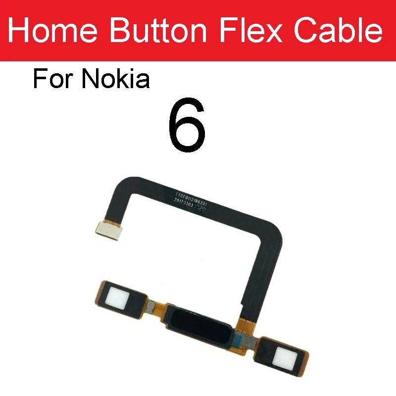 Кнопка Home отпечаток пальца гибкий кабель для Nokia 6 N6 TA 1003 TA1003 1000 Сенсорное ID меню