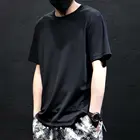 Мужской бесшовный укороченный топ с коротким рукавом, повседневные рубашки, облегающие тренировочные топы для бега, мужские спортивные футболки для спортзала, велоспорта