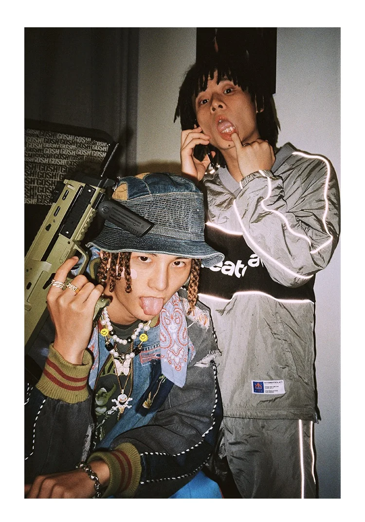 ARMNVNV Asap Rocky Taro имитация жемчуга колье «бабочка» хип-хоп Уличный танец мужчин и женщин пара смайлик ожерелье