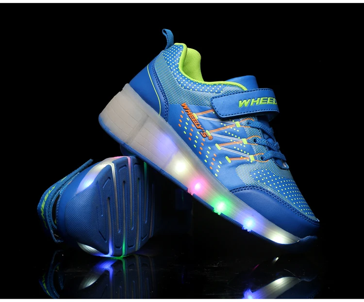 Jazzy Heelies, светодиодный светильник для мальчиков и девочек, детская обувь для роликовых коньков, Детские кроссовки с колесами, 21 цвет