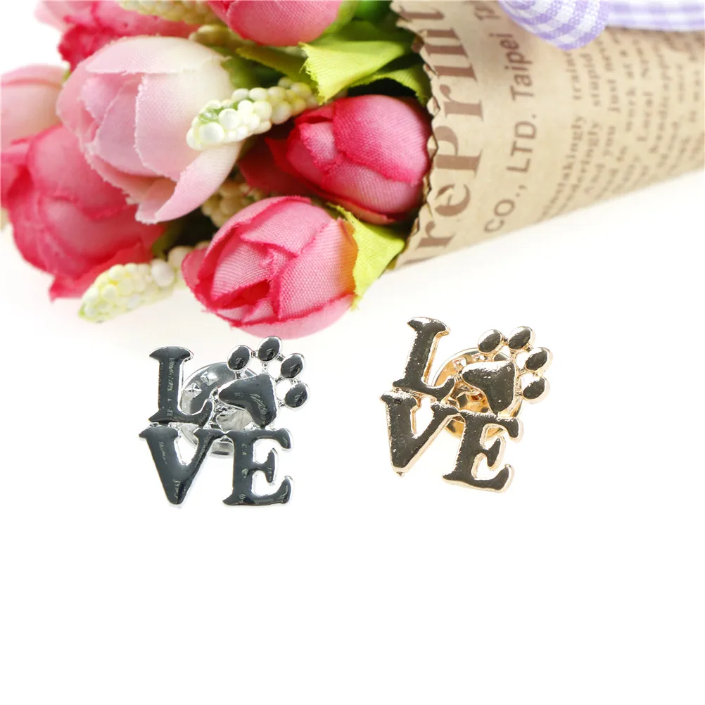 Щенок любовь подарки лапа значки с принтом Pawprint брошь Keepsake ювелирные изделия в