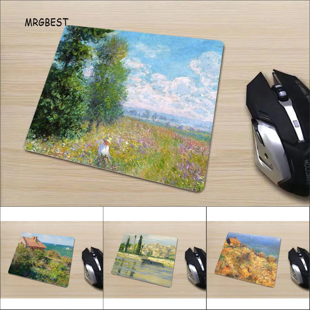 

Коврик для мыши MRGBEST в наличии, 220x180x2 мм, малый размер, живопись маслом, удобные нескользящие резиновые коврики для мыши для игр
