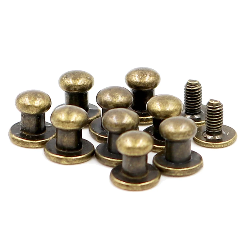 6*8 мм 100 набор заклепок для кнопки металлические винтовые задние заклепки