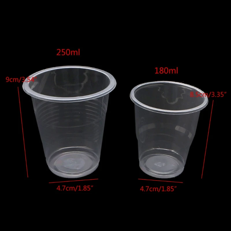 

100Pcs 180ml 250ml Large Plastic Disposable Cups Kit Resin Casting Mixing Stirring Cups Dispenser Epoxy Resin Art Tools
