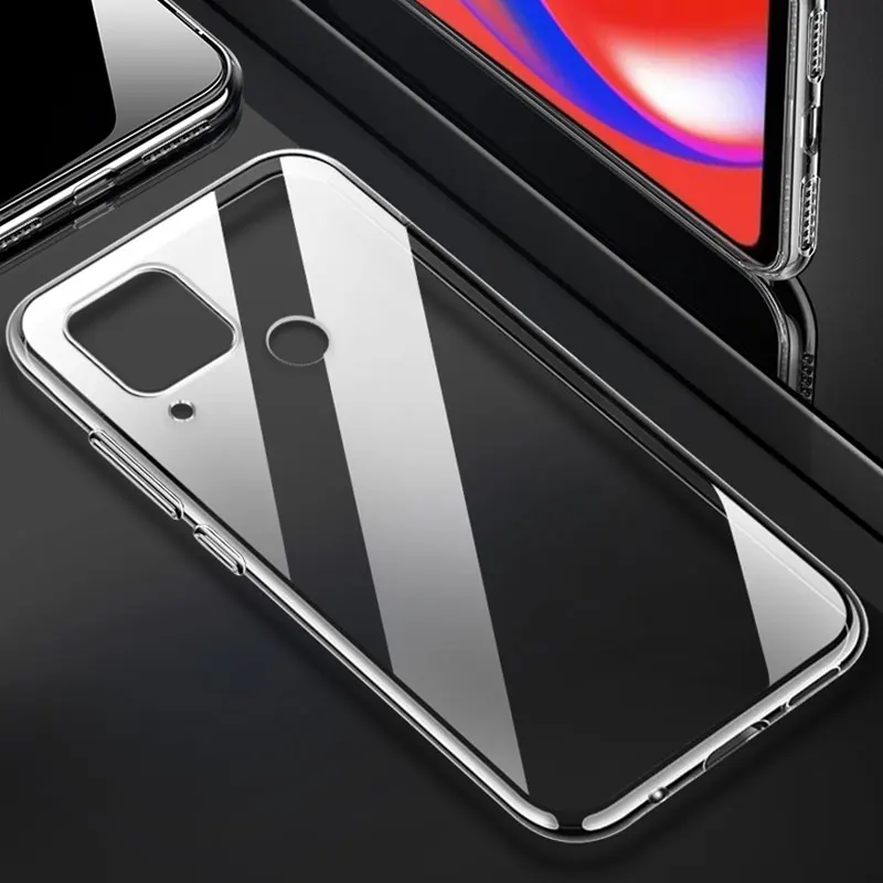 Прозрачный ударопрочный чехол из ТПУ для OPPO A95 A55 A35 A94 A74 A54 5G Realme C2 C11 C12 C15 C17 C20 C21 F15 F17 F19 Pro, чехол