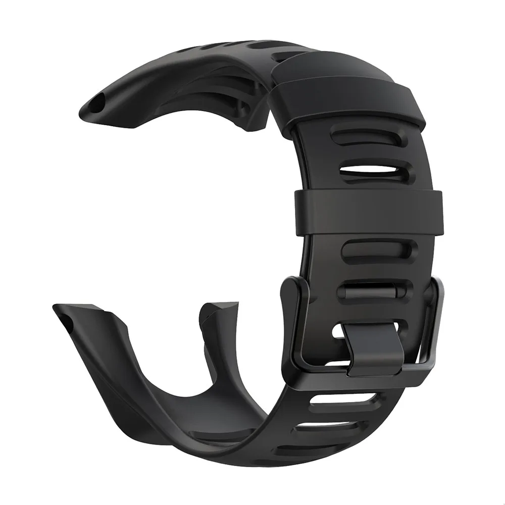 Резиновый силиконовый ремешок для SUUNTO Ambit 1 2 3 2R 2S Ambit 3S 3R 3P Ремешки для наручных часов 24 мм спортивные часы ремешок черная Пряжка браслет