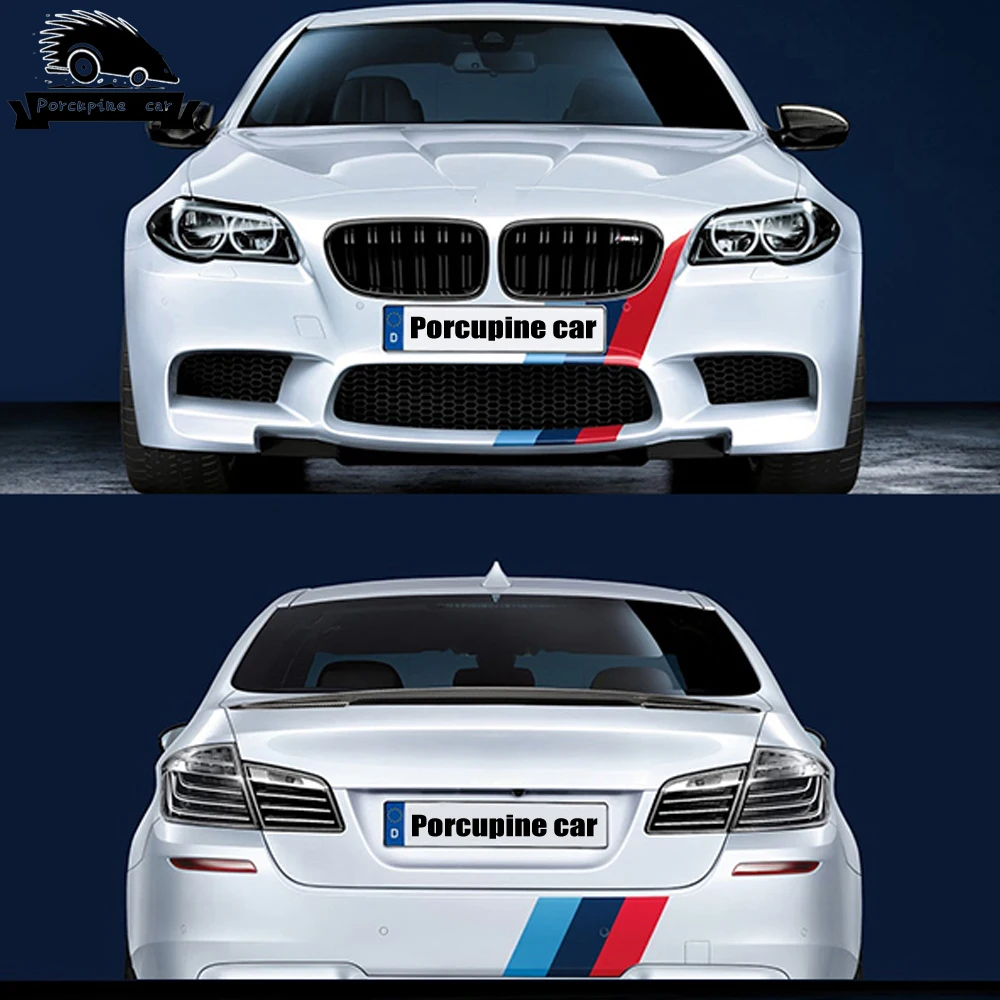 M производительность автомобиля Наклейка в полоску капота для BMW 1 2 3 5 7 E38 E39 E46 E53 E60