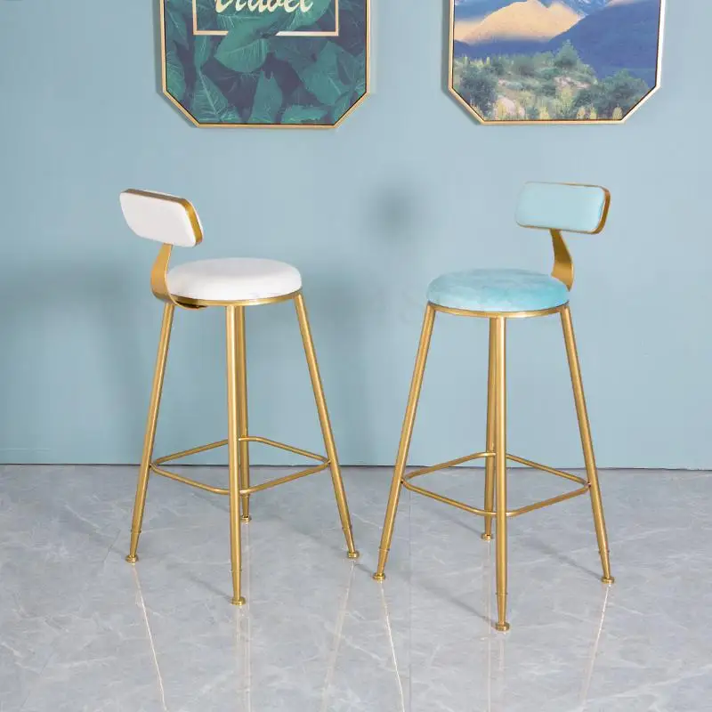 Простой Металлический барный стул барное кресло для отдыха американское