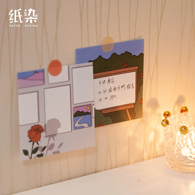 12 шт./лот декоративные бумажные блокноты для записей в виде Розы|Блокноты| |