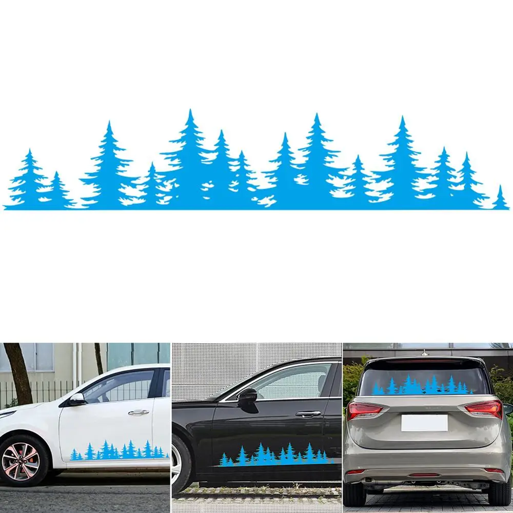 5 Colors Newest Pine Tree Forest Car Custom Vinyl Decal window Graphic Sticker Mountain Coast | Автомобили и мотоциклы